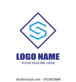 Business corporate S letter logo design vector