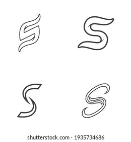 Business corporate S letter logo design vector