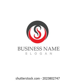 Business corporate S letter logo design vector