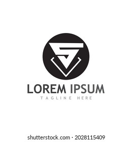 Business corporate S letter logo design vector