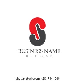 Business corporate S letter logo design vector