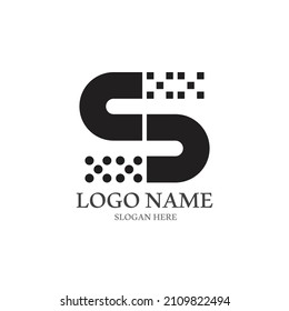 Business corporate S letter logo design vector