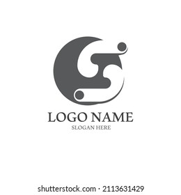 Business corporate S letter logo design vector