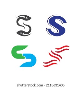 Business corporate S letter logo design vector