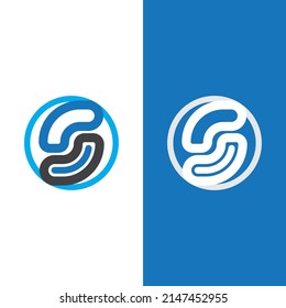 Business corporate S letter logo design vector