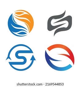 Business corporate S letter logo design vector