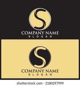Business corporate S letter logo design vector