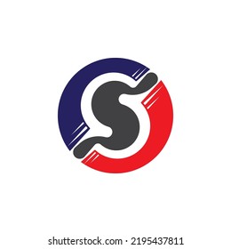 Business corporate S letter logo design vector