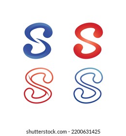 Business corporate S letter logo design vector
