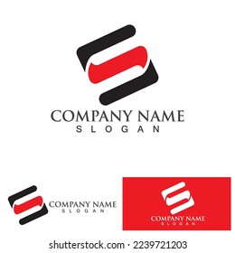 Business corporate S letter logo design vector