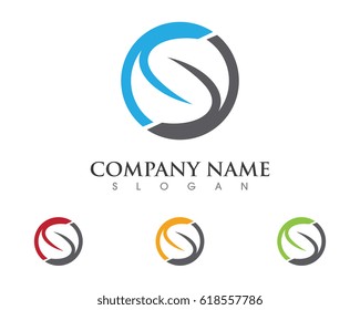 Business corporate S letter logo design vector