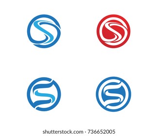 Business corporate S letter logo design vector