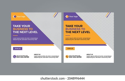 Business corporate social media banner template