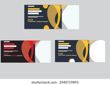 Business and Corporate Social media post template design. Set of editable modern square banner with black and navy blue color background. Usable for social media post, banner, and website.