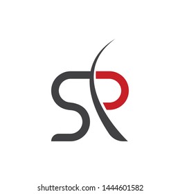 Business corporate SR,SP letter logo design vector