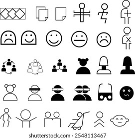 Business and corporate symbol and icons set