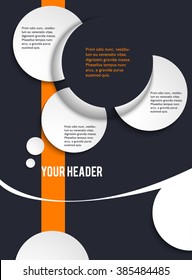 Business corporate template vector illustration EPS 10. Abstract background for chart process service your company, for stages new business: investment, implementation, manufacturing, financial risk