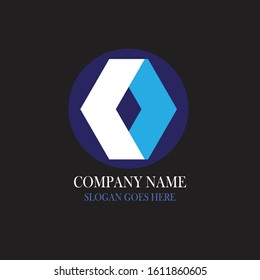 business corporate template.Vector design elements for your company logo. abstract blue icon. Modern logotipe.