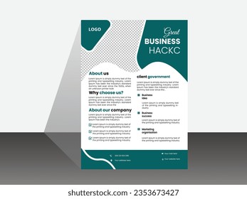 Business corporate  and unique concept Design  creative idea  
Modern and  digital marketing agency a4 flyer template.
