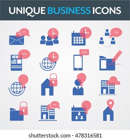 Business corporate vector icon  theme set