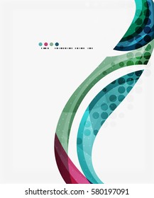 Business corporate wave background, flyer, brochure design template. Vector background for workflow layout, diagram, number options or web design