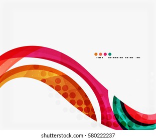 Business corporate wave background, flyer, brochure design template. Vector background for workflow layout, diagram, number options or web design