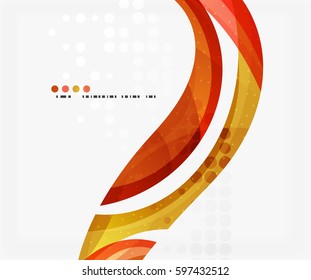 Business corporate wave background, flyer, brochure design template. Vector background for workflow layout, diagram, number options or web design