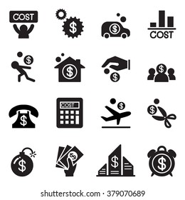 Business Cost Icon Set