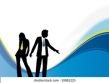 pareja de negocios