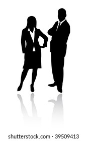 pareja de negocios