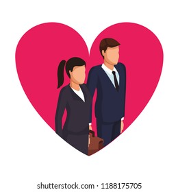 Business couple avatar