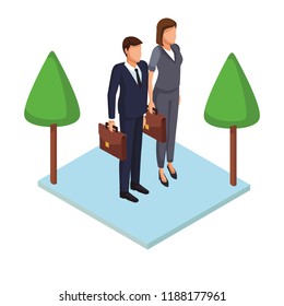 Business couple avatar