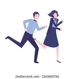 business couple avatar character