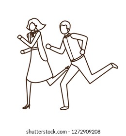 business couple avatar character