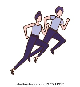 business couple avatar character