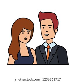 business couple avatars characters