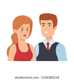 business couple avatars characters
