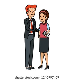 business couple avatars characters