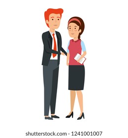 business couple avatars characters