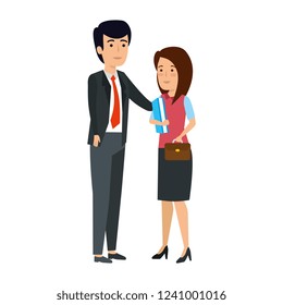 business couple avatars characters