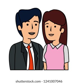 business couple avatars characters