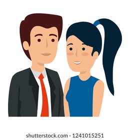 business couple avatars characters