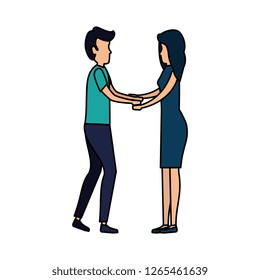 business couple avatars characters