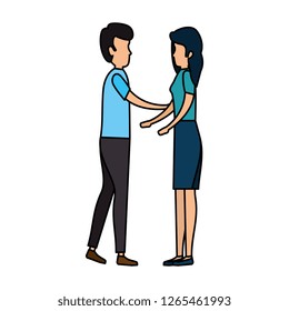 business couple avatars characters