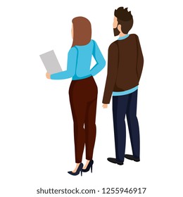 business couple back avatars characters