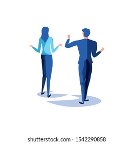 business couple elegant avatar character vector illustration design