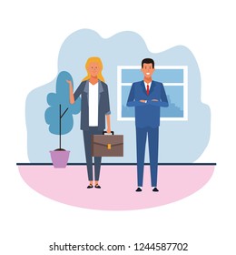 business couple teamwork