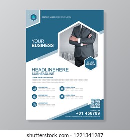 Business cover a4 template for a report and brochure design, flyer, banner, leaflets decoration for printing and presentation vector illustration