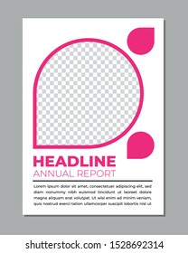 Business cover annual report modern template flat design flyer