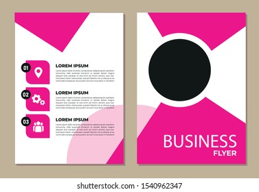 Business cover annual report modern template flat design flyer